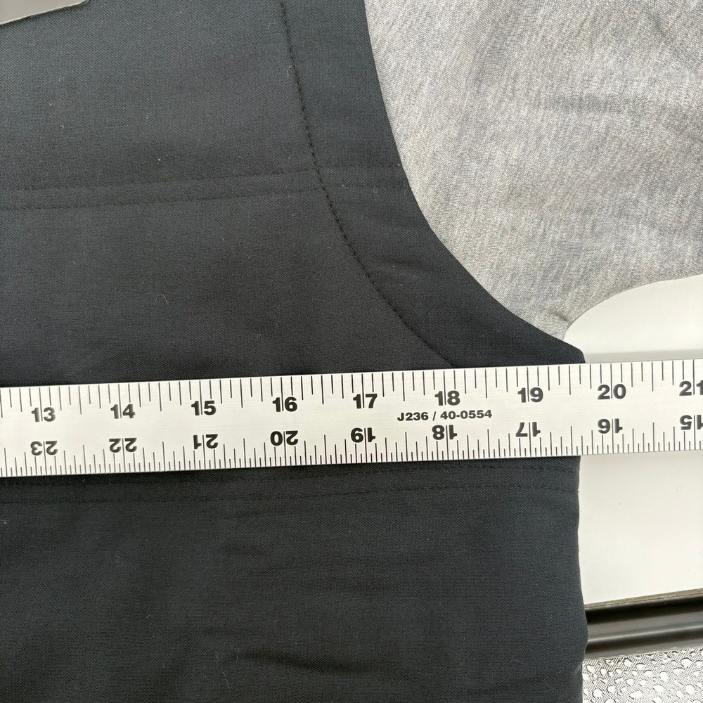 TravisMathew CONCORDE Vest Hoodie Black Heather Grey Mens Size S Style 1M724 - Picture 4 of 11